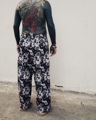 [UNISEX] GUY LE TATOOER X LOCO MOSQUITO WAVES DRAWSTRING TROUSERS: Alternate View #7
