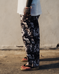 [UNISEX] GUY LE TATOOER X LOCO MOSQUITO WAVES DRAWSTRING TROUSERS: Alternate View #21