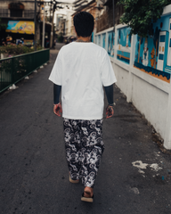 [UNISEX] GUY LE TATOOER X LOCO MOSQUITO WAVES DRAWSTRING TROUSERS: Alternate View #16