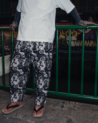 [UNISEX] GUY LE TATOOER X LOCO MOSQUITO WAVES DRAWSTRING TROUSERS: Alternate View #18