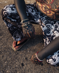 [UNISEX] GUY LE TATOOER X LOCO MOSQUITO WAVES DRAWSTRING TROUSERS: Alternate View #14