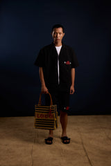 [UNISEX] LOCO MOSQUITO TATTOO NYLON SAK YANT SHIRT (BLACK): Alternate View #10