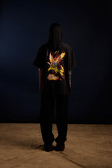 [UNISEX] LOCO MOSQUITO X RINZIN WASHED BLACK MOSQUITO FLAME SHIRT: Alternate View #9