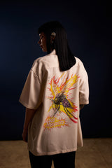 [UNISEX] LOCO MOSQUITO X RINZIN CREAM MOSQUITO FLAME SHIRT: Alternate View #8