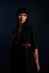 [UNISEX] LOCO MOSQUITO WASHED BLACK TEBORI SHIRT: Alternate View #16