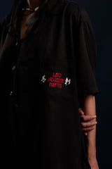 [UNISEX] LOCO MOSQUITO WASHED BLACK TEBORI SHIRT: Alternate View #17