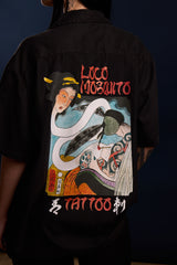 [UNISEX] LOCO MOSQUITO WASHED BLACK TEBORI SHIRT: Alternate View #19