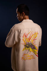 [UNISEX] LOCO MOSQUITO X RINZIN CREAM MOSQUITO FLAME SHIRT: Alternate View #6