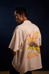 [UNISEX] LOCO MOSQUITO X RINZIN CREAM MOSQUITO FLAME SHIRT: Alternate View #7