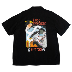 [UNISEX] LOCO MOSQUITO WASHED BLACK TEBORI SHIRT