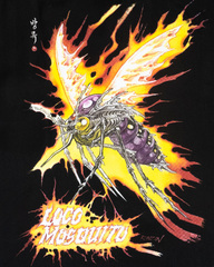 [UNISEX] LOCO MOSQUITO X RINZIN WASHED BLACK MOSQUITO FLAME SHIRT: Alternate View #4