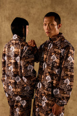 [UNISEX] TOMAS TOMAS X LOCO MOSQUITO ZIP-UP SPORTSWEAR JACKET (BLACK / BROWN): Alternate View #4