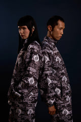 [UNISEX] TOMAS TOMAS X LOCO MOSQUITO ZIP-UP SPORTSWEAR JACKET (BLACK / GREY: Alternate View #8