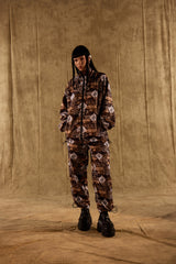 [UNISEX] TOMAS TOMAS X LOCO MOSQUITO DRAWSTRING CUFF SPORTSWEAR TROUSERS (BLACK / BROWN): Alternate View #18