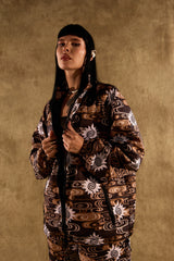[UNISEX] TOMAS TOMAS X LOCO MOSQUITO ZIP-UP SPORTSWEAR JACKET (BLACK / BROWN): Alternate View #23