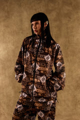 [UNISEX] TOMAS TOMAS X LOCO MOSQUITO ZIP-UP SPORTSWEAR JACKET (BLACK / BROWN): Alternate View #26