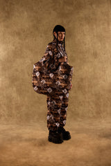 [UNISEX] TOMAS TOMAS X LOCO MOSQUITO DRAWSTRING CUFF SPORTSWEAR TROUSERS (BLACK / BROWN): Alternate View #21