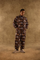 [UNISEX] TOMAS TOMAS X LOCO MOSQUITO DRAWSTRING CUFF SPORTSWEAR TROUSERS (BLACK / BROWN): Alternate View #6