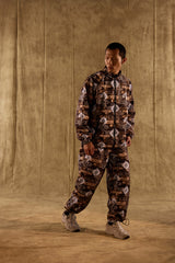 [UNISEX] TOMAS TOMAS X LOCO MOSQUITO DRAWSTRING CUFF SPORTSWEAR TROUSERS (BLACK / BROWN): Alternate View #11