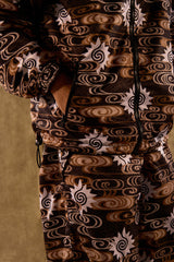 [UNISEX] TOMAS TOMAS X LOCO MOSQUITO ZIP-UP SPORTSWEAR JACKET (BLACK / BROWN): Alternate View #15
