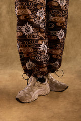 [UNISEX] TOMAS TOMAS X LOCO MOSQUITO DRAWSTRING CUFF SPORTSWEAR TROUSERS (BLACK / BROWN): Alternate View #12