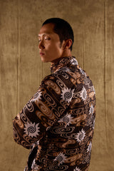[UNISEX] TOMAS TOMAS X LOCO MOSQUITO ZIP-UP SPORTSWEAR JACKET (BLACK / BROWN): Alternate View #12