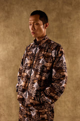 [UNISEX] TOMAS TOMAS X LOCO MOSQUITO ZIP-UP SPORTSWEAR JACKET (BLACK / BROWN): Alternate View #13