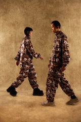 [UNISEX] TOMAS TOMAS X LOCO MOSQUITO DRAWSTRING CUFF SPORTSWEAR TROUSERS (BLACK / BROWN): Alternate View #22