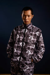 [UNISEX] TOMAS TOMAS X LOCO MOSQUITO ZIP-UP SPORTSWEAR JACKET (BLACK / GREY: Alternate View #12