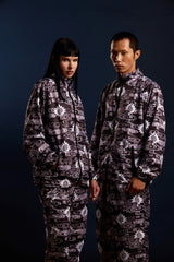 [UNISEX] TOMAS TOMAS X LOCO MOSQUITO ZIP-UP SPORTSWEAR JACKET (BLACK / GREY: Alternate View #5