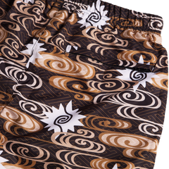 [UNISEX] TOMAS TOMAS X LOCO MOSQUITO DRAWSTRING CUFF SPORTSWEAR TROUSERS (BLACK / BROWN): Alternate View #4