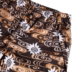 [UNISEX] TOMAS TOMAS X LOCO MOSQUITO DRAWSTRING CUFF SPORTSWEAR TROUSERS (BLACK / BROWN): Alternate View #3