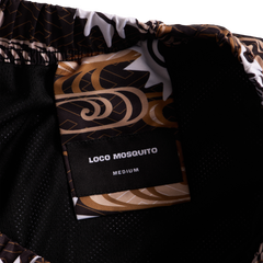 [UNISEX] TOMAS TOMAS X LOCO MOSQUITO DRAWSTRING CUFF SPORTSWEAR TROUSERS (BLACK / BROWN): Alternate View #5