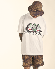 [UNISEX] BANGXGANJI X LOCO MOSQUITO REVERSIBLE CAMO BUCKET HAT (BROWN / GREEN): Alternate View #10