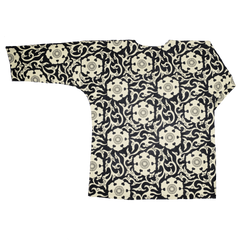 [UNISEX] SCROW ART X LOCO MOSQUITO JINJYA TRIBAL BLACK / IVORY SHIRT: Alternate View #2
