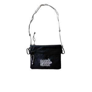 BLACK SLING POUCH FRONT VIEW