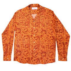 CHE CHO LE TATOOER X LOCO MOSQUITO ORANGE LONG SLEEVE SHIRT: Alternate View #1