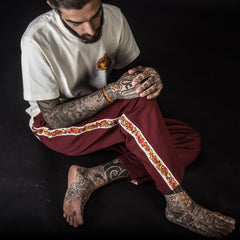 [UNISEX] CHE CHO LE TATOOER X LOCO MOSQUITO BURGUNDY TROUSERS: Alternate View #4