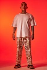[UNISEX] TOMAS TOMAS X LOCO MOSQUITO 108 DRAGONS OFF-WHITE BELTED TROUSERS: Alternate View #5
