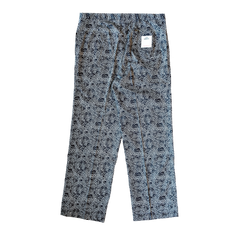 "GUY LE TATOOER X LOCO MOSQUITO" ALLOVER BLACK WAVES WOMENS TROUSERS: Alternate View #2
