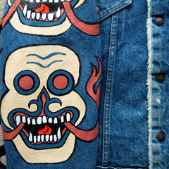 HANDPAINTED MAHAKALA LEVI'S DENIM JACKET: Alternate View #4