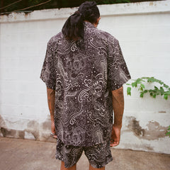 [UNISEX] PEPEVICIO X LOCO MOSQUITO "GOOD LUCK" SHORTS (BLACK / OFF-WHITE): Alternate View #8