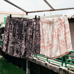 [UNISEX] PEPEVICIO X LOCO MOSQUITO "GOOD LUCK" SHORTS (OFF-WHITE / RED): Alternate View #8