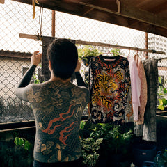 [UNISEX] GUY LE TATOOER X LOCO MOSQUITO TIGER DRAGON KOI LONG SLEEVE T-SHIRT: Alternate View #19