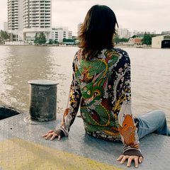 [UNISEX] GUY LE TATOOER X LOCO MOSQUITO TIGER DRAGON KOI LONG SLEEVE T-SHIRT: Alternate View #8