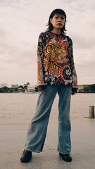 [UNISEX] GUY LE TATOOER X LOCO MOSQUITO TIGER DRAGON KOI LONG SLEEVE T-SHIRT: Alternate View #6