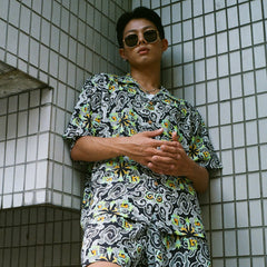 [UNISEX] GOTCH SCROW ART X LOCO MOSQUITO JAPANESE CLOUDS THUNDER SHORTS: Alternate View #5