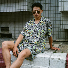[UNISEX] GOTCH SCROW ART X LOCO MOSQUITO JAPANESE CLOUDS THUNDER SHORTS: Alternate View #6