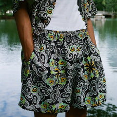 [UNISEX] GOTCH SCROW ART X LOCO MOSQUITO JAPANESE CLOUDS THUNDER SHORTS: Alternate View #8