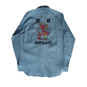 MERRYMAKERS CHAMBRAY BACK VIEW